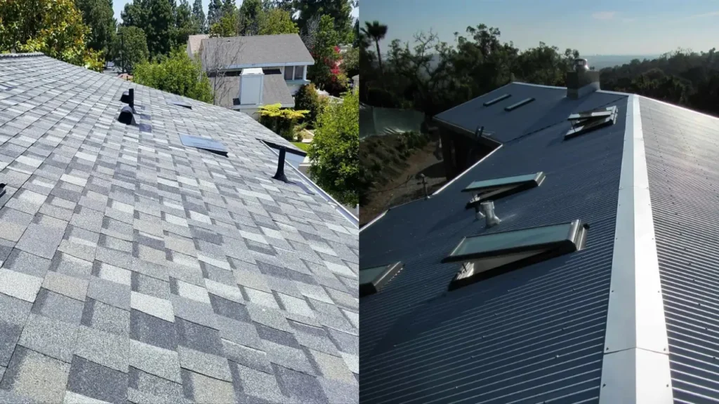 Asphalt vs Metal Roofing